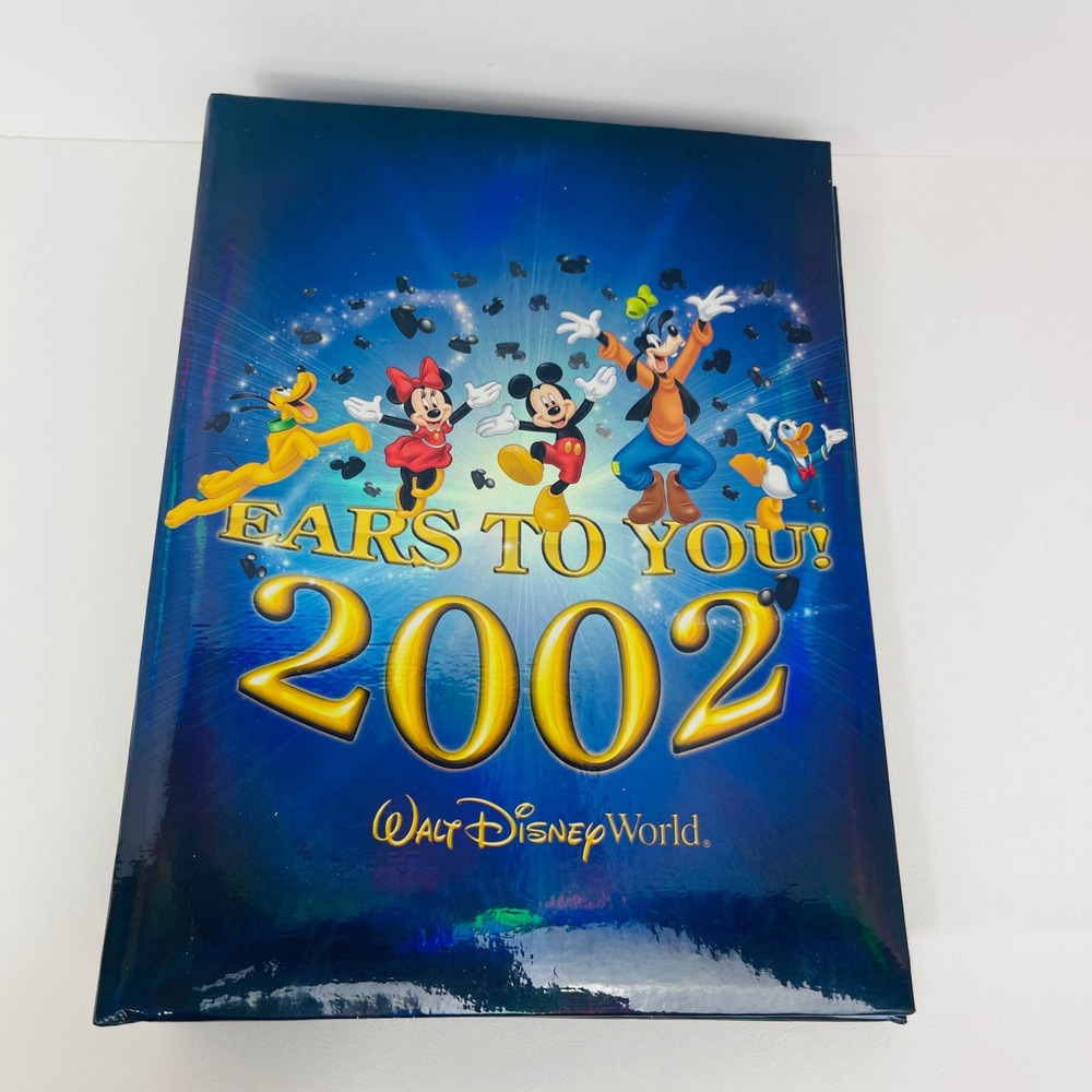 Walt Disney World Ears To You 2002 Photo Album Blue Holographic Mickey Excellent